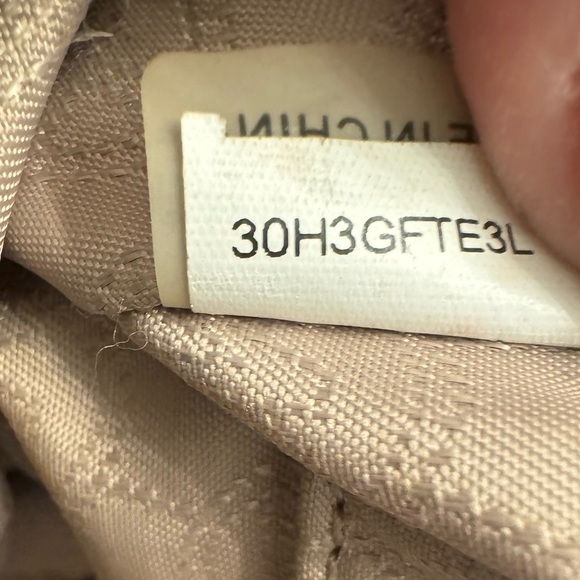 Michael Kors Large Fulton Triple Compartment Hobo Shoulder Bag Navy Leather Gold - Picture 15 of 16